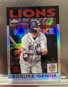 2021 Topps 1986 SOSUKE GENDA NPB Japanese Saltima Seibu LIONS 86-SG