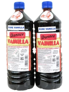 Danncy Pure dunkel mexikanischer Vanilleextrakt 33,8 Unzen Flaschen 2er-Pack - Bild 1 von 1