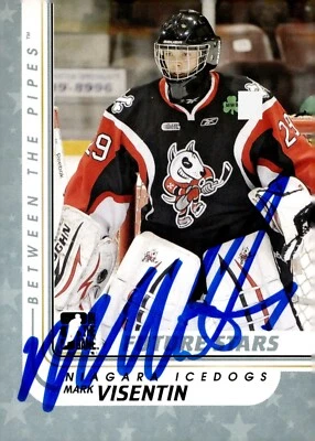 Mark Visentin - Signed 2010-11 In The Game Between The Pipes Card #28 - Image 1 of 2