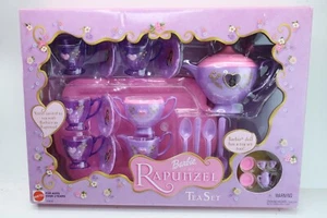 Mattel 2002 Barbie as Rapunzel Series Kids Pretend Party Plastic Tea Party Set - Picture 1 of 14