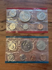 1974 US Mint Unc. Mint Set P & D (13 Coin Set) 1c-$1. Two Ikes !!! - Picture 1 of 17