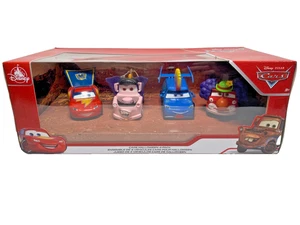 DISNEY STORE PIXAR CARS 4 PACK DIE CAST HALLOWEEN LIGHTNING MATER DJ RED - Picture 1 of 15