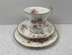 Platillo de taza Paragon Victoriana Rose Trio y plato lateral sin usar 1er - Imagen 1 de 7