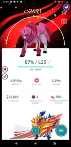 Pokémon Go | Shiny Zamazenta Special Background | Mini PTC 20k Dust - Picture 1 of 1