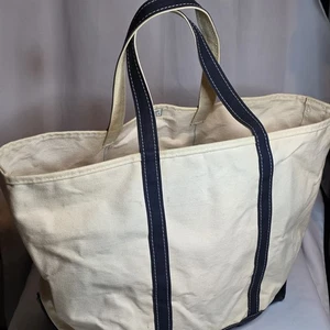 Vintage 80er Jahre LL Bean Boot und Tasche XL Navy - Bild 1 von 10