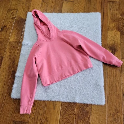 Chaqueta corta con capucha Lululemon Scuba de gran tamaño para mujer ¿Pequeña? Rosa salmón Foto 1 de 4