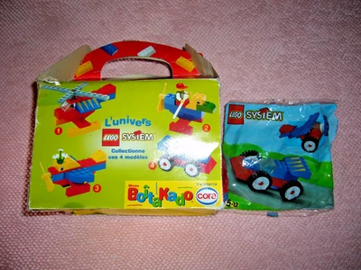 Lego system 1825 Boitakado 1998 Menu enfant Cora Rare vintage boite + sachet - Photo 1/4