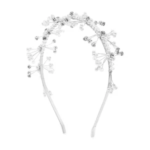 Wedding Hair Piece Simulated Crowns Girl Headpiece Flower Hairband - Picture 1 of 20