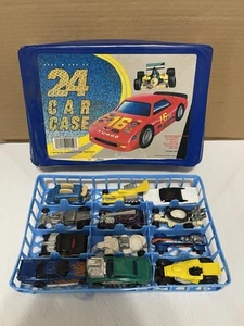 Diecast Car VTG Carrying Case As Is + Hot Wheels & Matchbox Cars Mixed Lot! 🏎️ - Picture 1 of 13