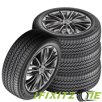 4 Bridgestone WeatherPeak 225/60R16 98V All Weather 700AA UTQG 70000 Mileage - Imagem 1 de 4