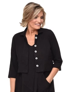 Chaqueta top para mujer Tulip Clothing Parker en negro - Imagen 1 de 4