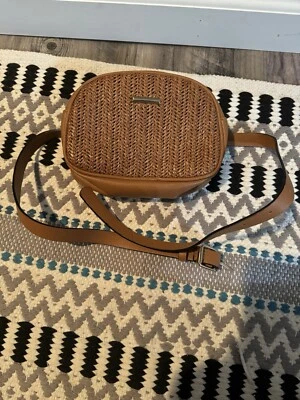 Bolso cinturón de paja marrón sin marca nuevo con etiquetas  Foto 1 de 2