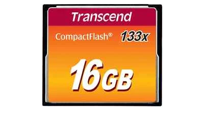 16GB Transcend 133X CompactFlash CF Memory Card - Image 1 of 2