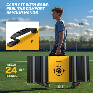 43.3"x15.7" Soccer Rebounder Board Kick Back Bounce Back Training Target Board - Picture 1 of 8