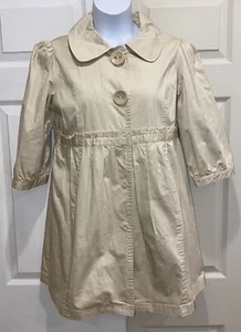 Twenty One Overcoat Womens Large Tan Button Up Jacket Coat NWT - Picture 1 of 6