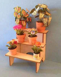 1:12 Dollhouse Miniature Blow Stair-Step Display Kit DI PT150 - Picture 1 of 2