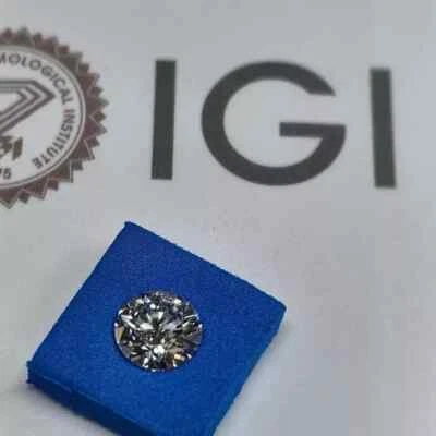 3CT Diamond IGI Certified Lab Grown D Color Round Cut VVS1 Clarity CVD Certified - Image 1 of 4