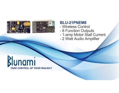 SoundTraxx Blunami BLU-21PNEM8 885611 ALCO Diesel Wireless DCC/SOUND Decoder - Image 1 of 4