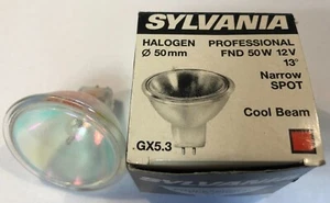 Sylvania Professional Fnd 50w 12v 13° Cool Beam Red Halogen Made in Belgium - Picture 1 of 1