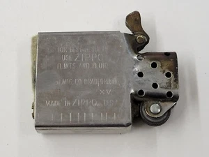 Vintage Zippo Lighter Chrome Insert. XV Code. Bradford, PA USA - Picture 1 of 9