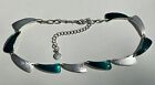 Ikita Statement necklace Green & Silver Jewellery