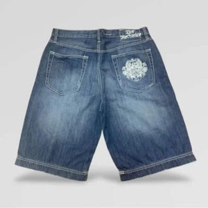 Men's Live Mechanics Sandblast Blue | White Denim Shorts NWT - Picture 1 of 5