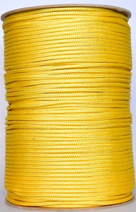 Corda in polipropilene 6 mm GIALLA, intrecciata in polipropilene, barca, campeggio, yacht, vela - Foto 1 di 5