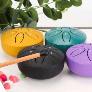 Rain Drum For Outside Garden, Steel Tongue Drum Rain Chime, Handpan Drum 6 Note - Picture 1 of 17