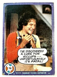1978 Paramount Pictures MORK AND MINDY Trading Card Robin Williams - Picture 1 of 2