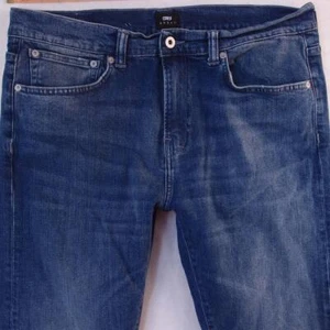 Hombres EDWIN ED80 Ajustado Tapered Elástico Azul Jeans W36 L32 - Imagen 1 de 7