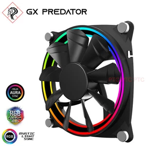 120mm Bigbow RGB Fan Liquid Bearing PC Computer Gaming case cooling silent - Picture 1 of 10