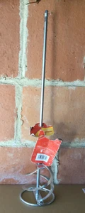 Batidor mezclador de paletas espiral Amtech 600 X 120 mm Sds para pintura yeso eje 12 cm - Imagen 1 de 2