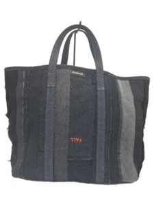 BALENCIAGA cotton Black plain tote bag 671409 Used - Picture 1 of 6