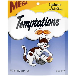 Temptations Indoor Care Cat Treats 4.9oz Chicken Flavor Crunchy Soft - Picture 1 of 5