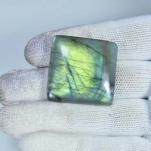 86 Cts. Labradorit Cabochon natürliche Qualität lose Edelstein 32x31x08 mm AB07-39 - Bild 1 von 4