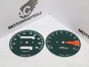 Honda CB 350 Four Zifferblatt Set "Ausschnitt abgewinkelt" km/h Tachometer Drehz - Picture 1 of 1