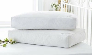 NEU Box Kissen Schlaf Luxus Ente Feder Daune extra füllend Komfort weich - Bild 1 von 3