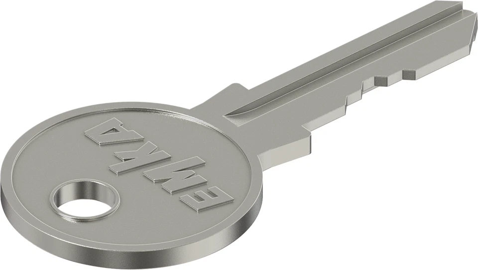1x EMKA Schlüssel EK 333 Stahl Ersatzschlüssel Drehriegel T-Griff 1108-01-1