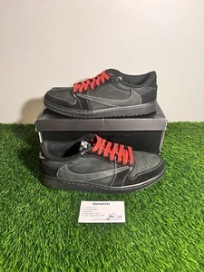 Size 10 - Jordan 1 Retro Low OG SP x Travis Scott Black Phantom - Picture 1 of 11