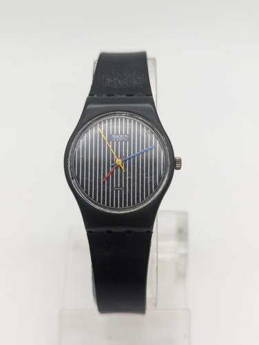 Montre Swatch Miss Chanel Miss Pinstripe montre Vintage 1984 Fonctionne