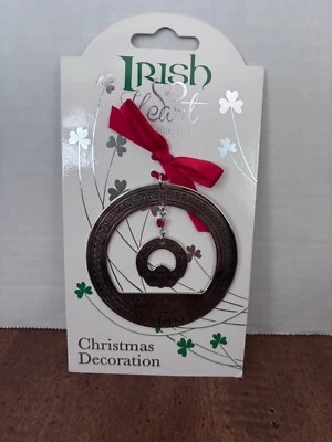 Nuevo con etiquetas Irish at Heart Claddagh Christnas adorno decoración trébol Irlanda regalo Foto 1 de 4