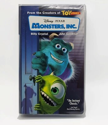 Monsters, Inc. VHS Tape, 2002, Clam Shell Case Disney Pixar pre owned  - Image 1 of 3