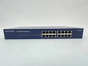 Netgear 16-Port Model JFS516 10/100 Mbps Fast Ethernet Switch Auto Uplink Blue - Picture 1 of 6