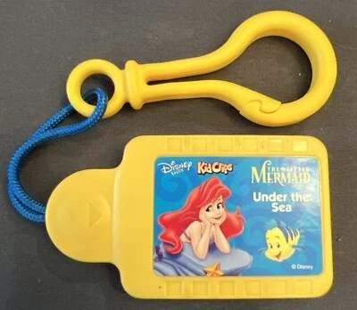 Disney Tunes KIDCLIPS Kid Clips Music Chip THE LITTLE MERMAID UNDER THE SEA EUC - Image 1 of 2