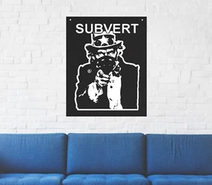 Tapiz de pared antigubernamental - Anarquía derechos de liberación humana subvertido social - Imagen 1 de 3