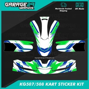 KG507/508 KART STICKER KIT - DART - COLOUR 3 - CUSTOMISABLE - Picture 1 of 3