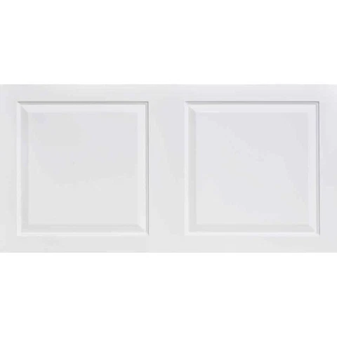 From Plain To Beautiful Ceiling Tile Raised Panel White Matte (200-Sq-Ft/Case) Cover