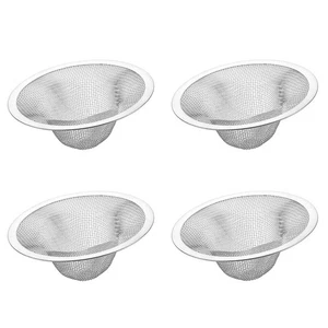 4PCS Mesh Sink Drain Stainless Steel Filter Floor Drain Garbage Hair Catcher - Picture 1 of 12
