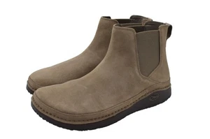 Chaco Hombres Talla 9 Poania Tierra Marrón Gamuza Chelsea Botas Zapatos - Imagen 1 de 13