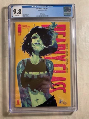 Deadly Class #42 Cover B Variant Rick Remender CGC 9.8 Image 2019. - Image 1 of 3